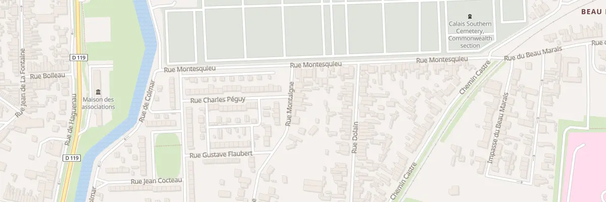 Plan du 45 Rue Montaigne à Calais