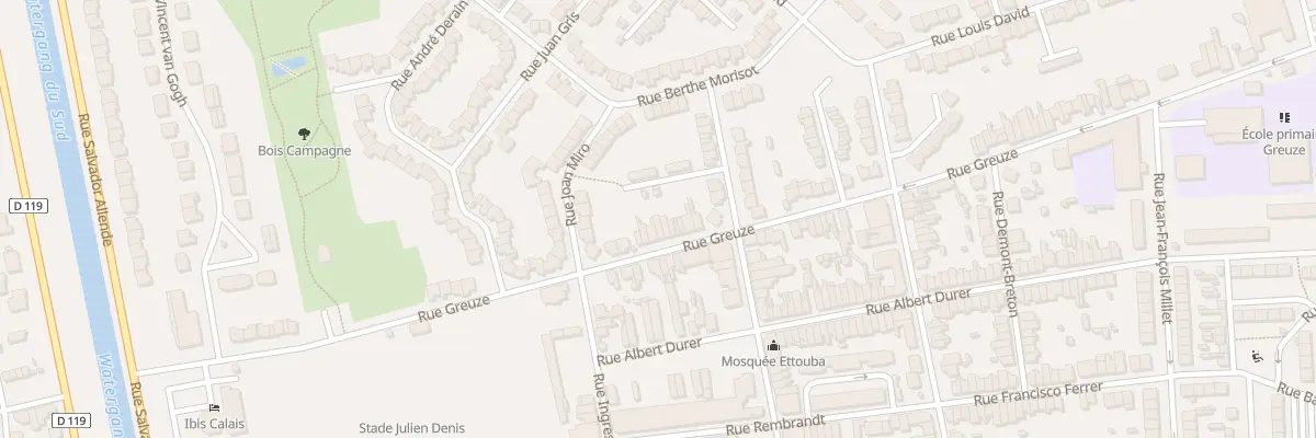 Plan du 367 Rue Greuze à Calais