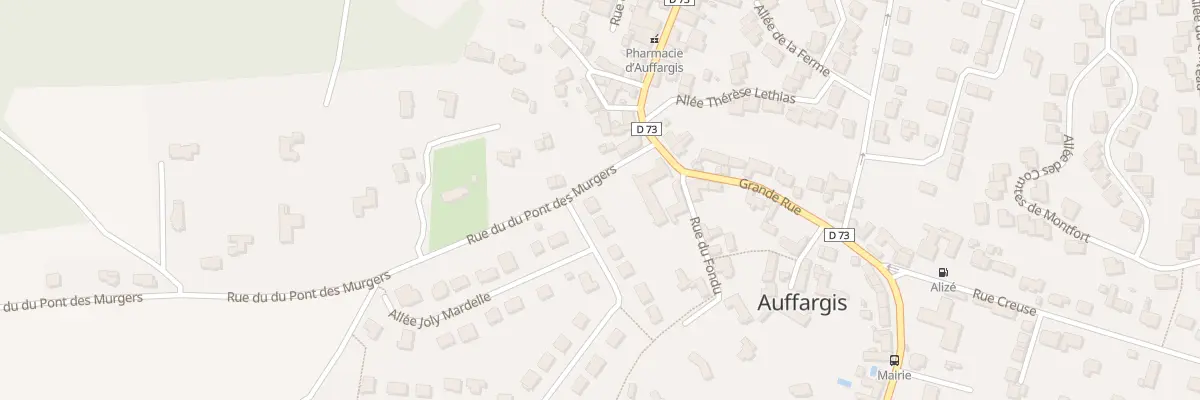 Plan du 1 All du Feu de St Jean à Auffargis