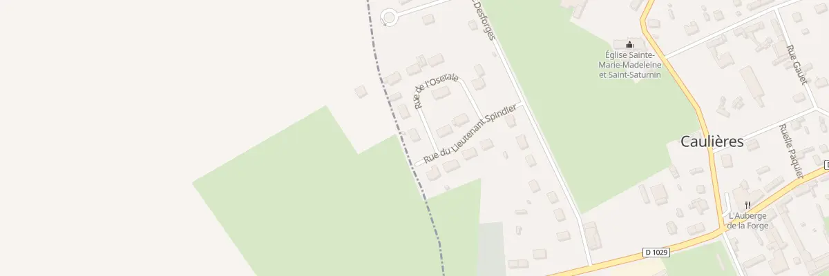 Plan du 12 Rue de l’Oseraie à Caulières