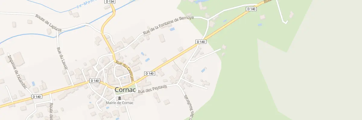 Plan du 140 Rte du Mamoul à Cornac