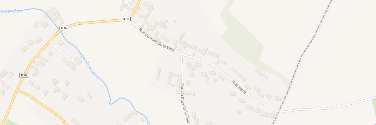 Plan du 32 Rue du Pont de la Ville à Caours