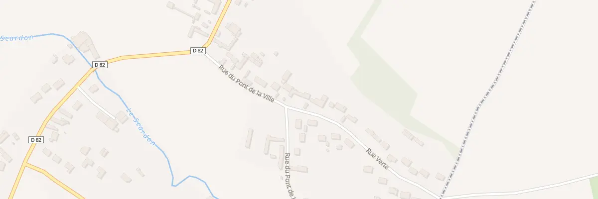 Plan du 1 Rue Verte à Caours