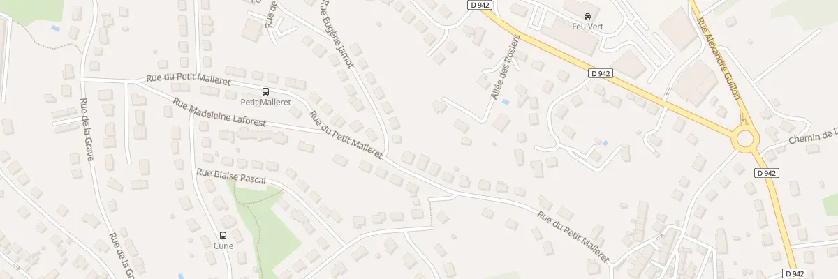 Plan du 30 Rue du Petit Malleret à Guéret