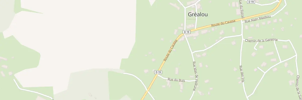 Plan du 2622 Rte du Causse à Gréalou
