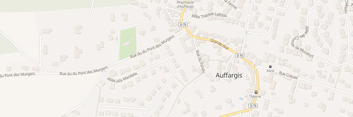 Plan du 5 All du Feu de St Jean à Auffargis
