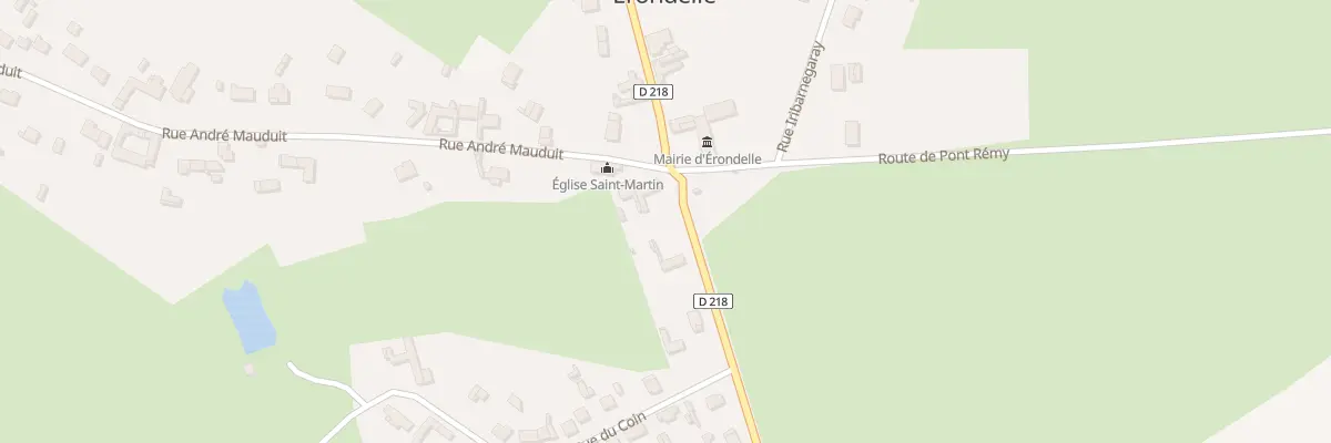 Plan du 2 Rte de Liercourt à Érondelle