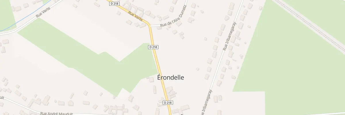 Plan du 14 Rue Verte à Érondelle