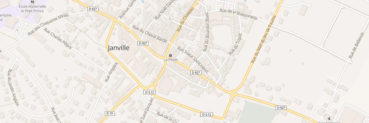 Plan du 9 Rue du Maréchal Foch à Janville-en-Beauce