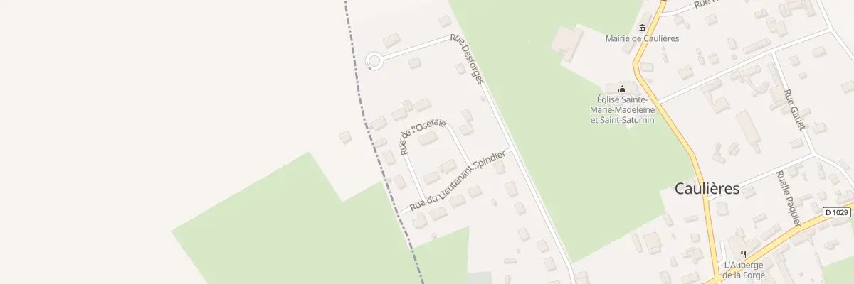 Plan du 1 Rue de l’Oseraie à Caulières