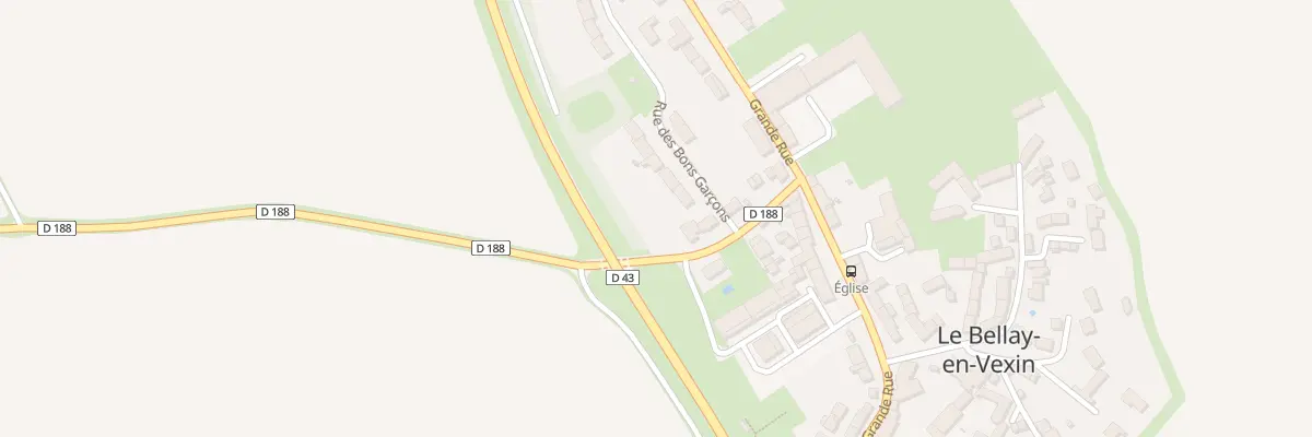 Plan du 1 Rue des Bons Garçons au Bellay-en-Vexin