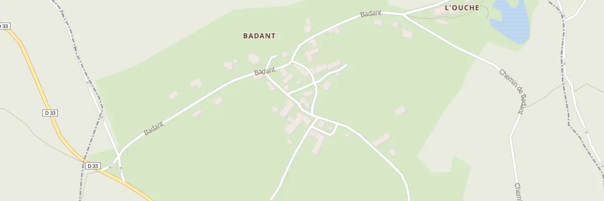Plan du 32 Badant à Savennes