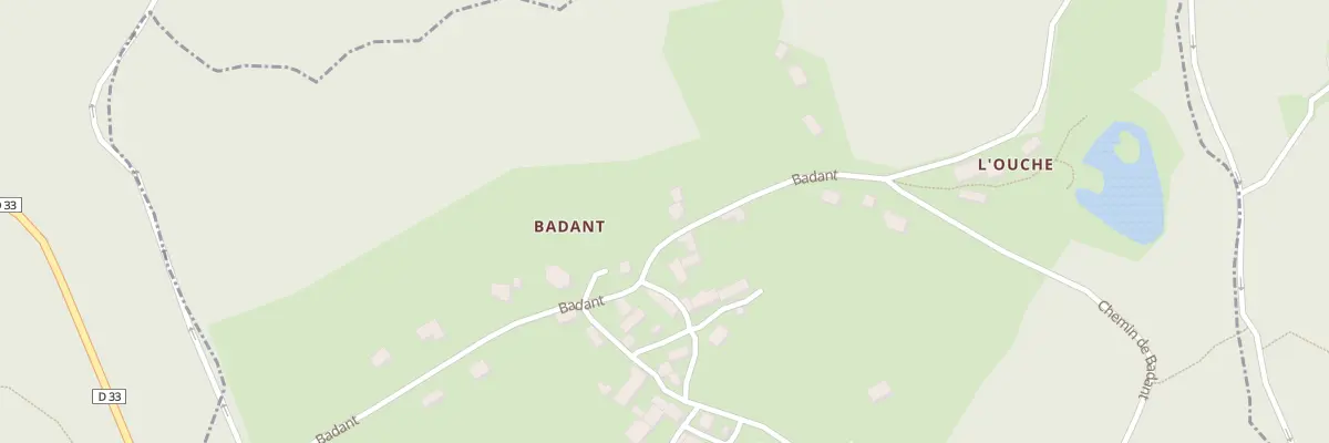 Plan du 15 Badant à Savennes