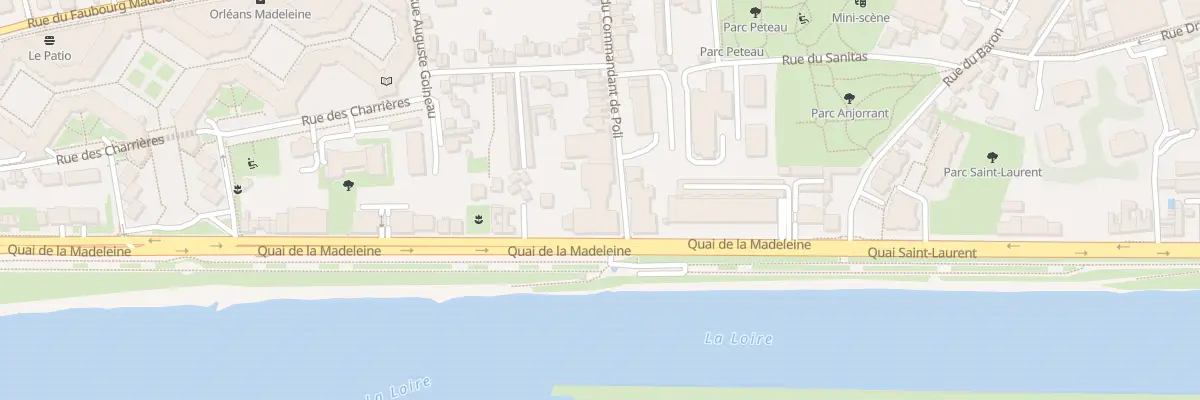 Plan du 1 Rue du Cdt de Poli à Orléans