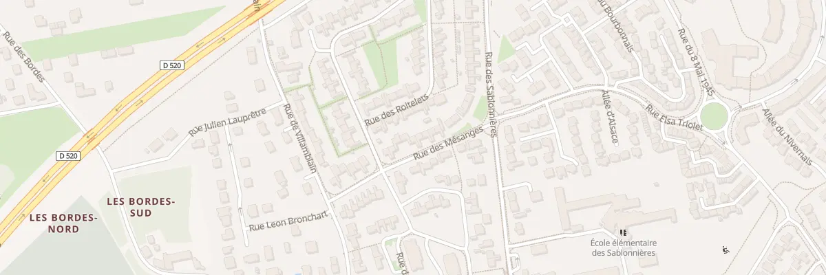 Plan du 121 Rue des Mésanges à Saran