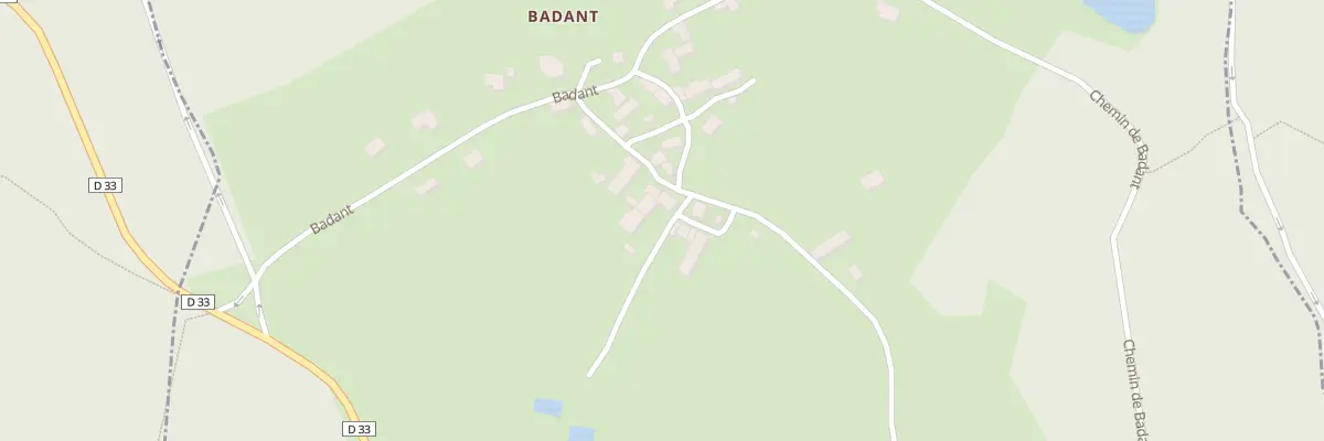 Plan du 30 Badant à Savennes