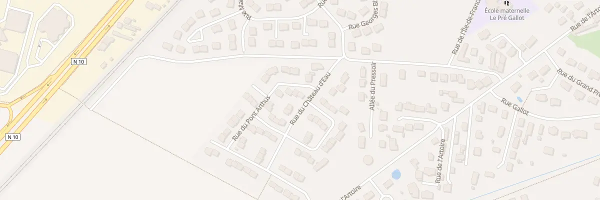 Plan du 1 Rue du Pont Arthus aux Essarts-le-Roi