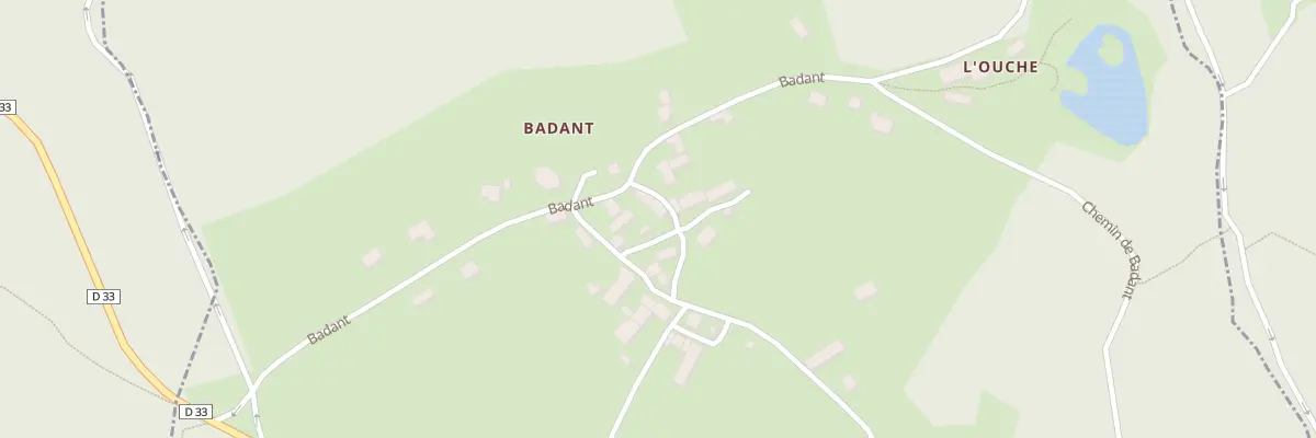 Plan du 21 Badant à Savennes