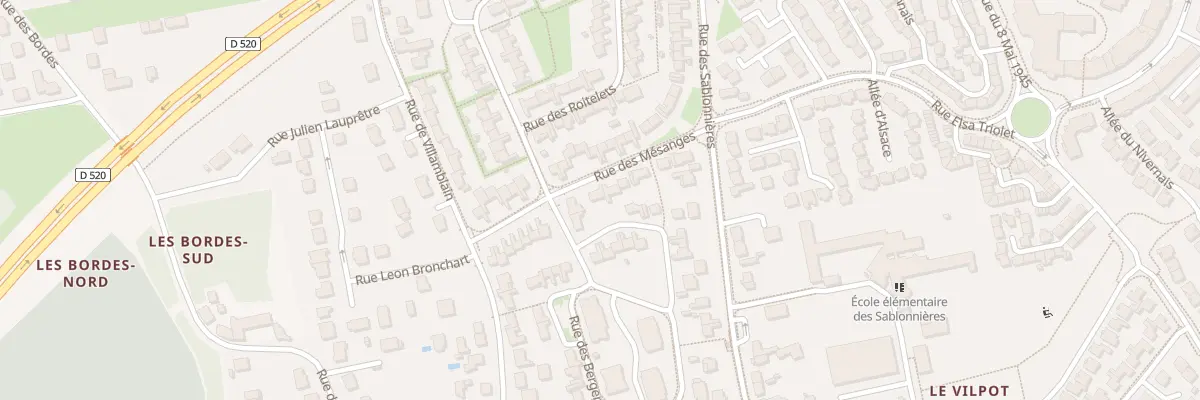 Plan du 114 Rue des Mésanges à Saran