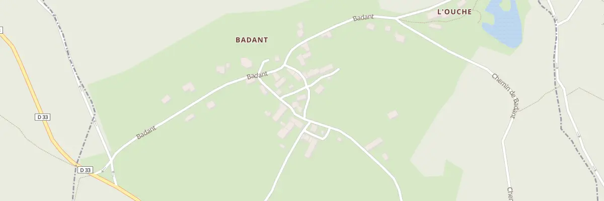 Plan du 27 Badant à Savennes