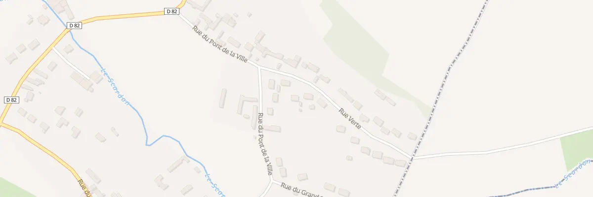 Plan du 4 Rue Verte à Caours