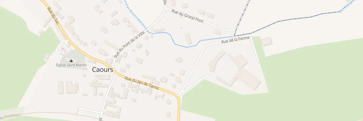 Plan du 7 Rue de la Ferme à Caours