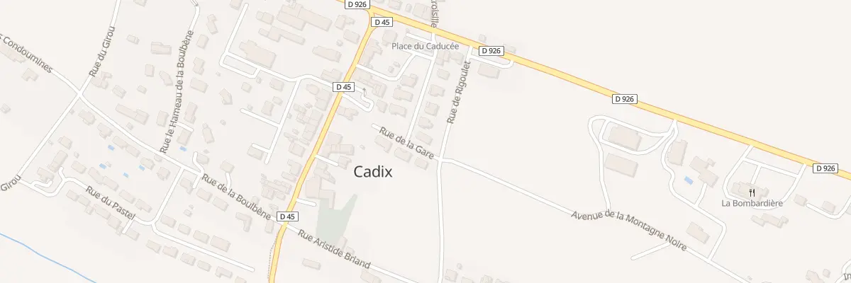 Plan du 10 Rue de la gare à Cuq-Toulza
