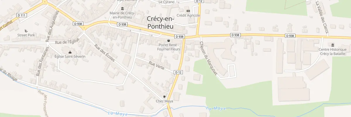 Plan du 2 Rue de Saint Riquier à Crécy-en-Ponthieu