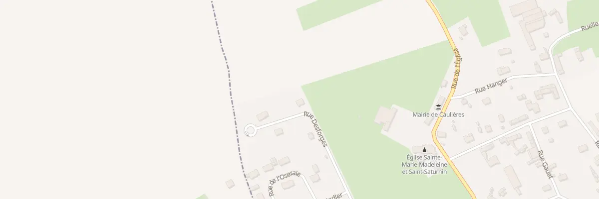 Plan du 2 Rue Desforges à Caulières