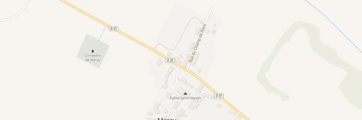 Plan du 2 Rue de la République à Maray
