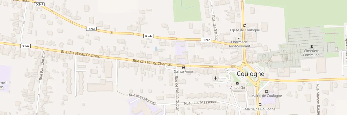 Plan du 38 Rue des Hauts Champs à Coulogne