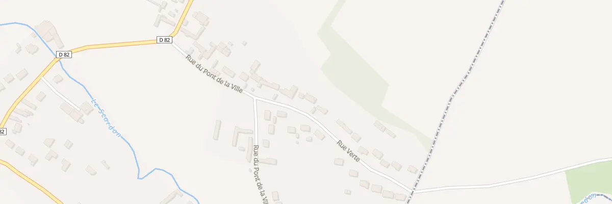 Plan du 5 Rue Verte à Caours