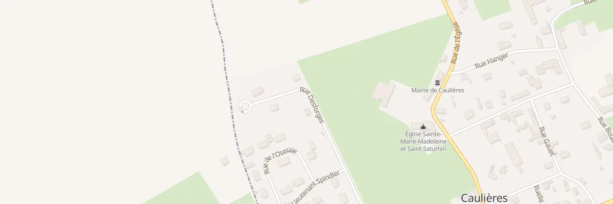 Plan du 1 Rue Desforges à Caulières