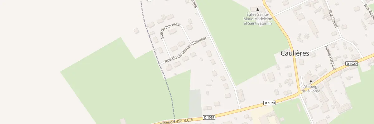 Plan du 3 Rue du Lieutenant Spindler à Caulières