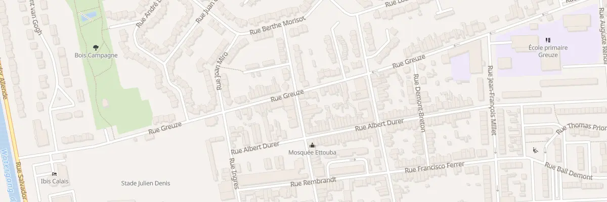 Plan du 428 Rue Greuze à Calais