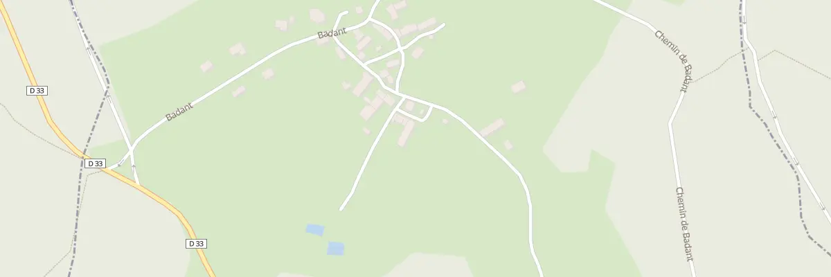 Plan du 28 Badant à Savennes