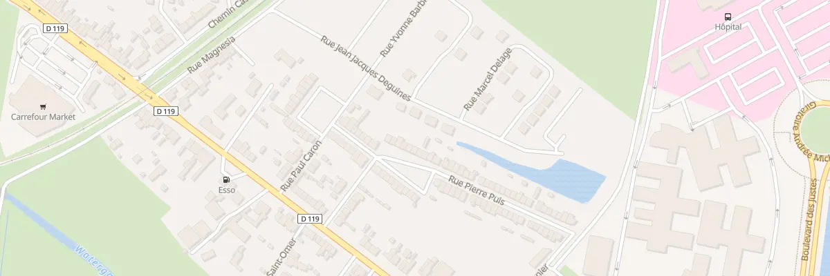 Plan du 9 Rue Pierre Puis à Calais