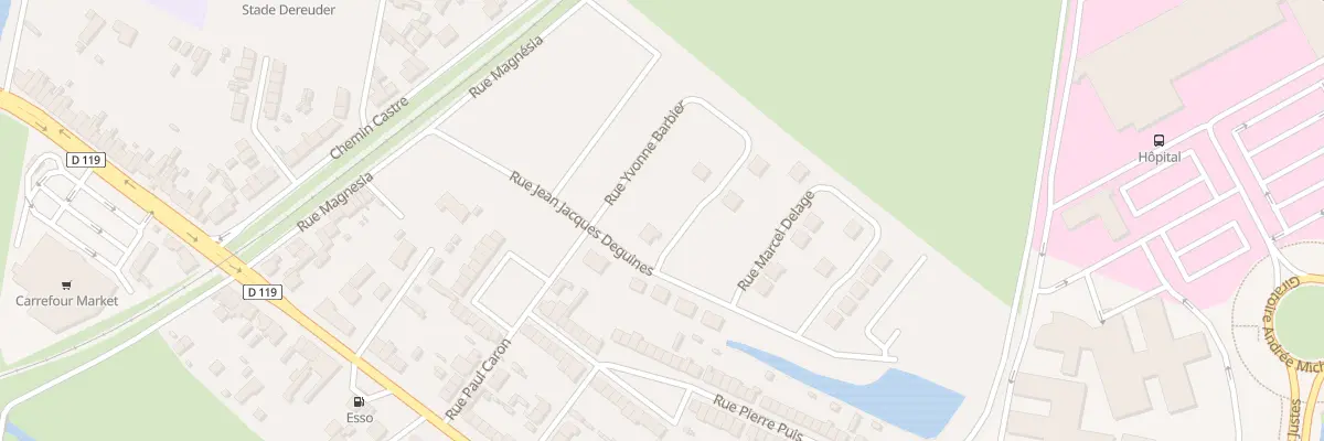 Plan du 250 Rue Yvonne Barbier à Calais