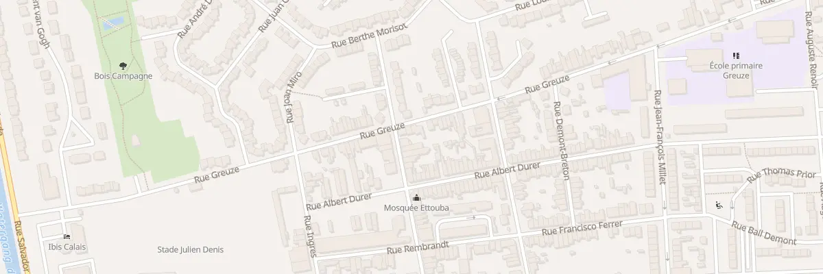 Plan du 434 Rue Greuze à Calais