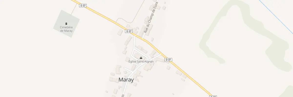 Plan du 9 Rue de la République à Maray