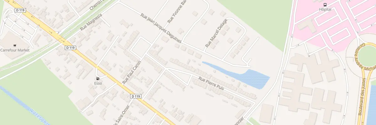 Plan du 13 Rue Pierre Puis à Calais