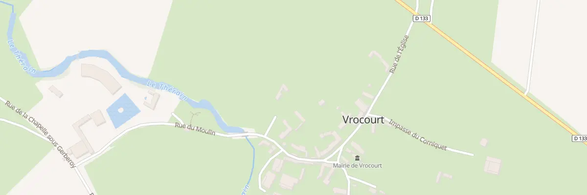 Plan du 7 Rue du Moulin à Vrocourt