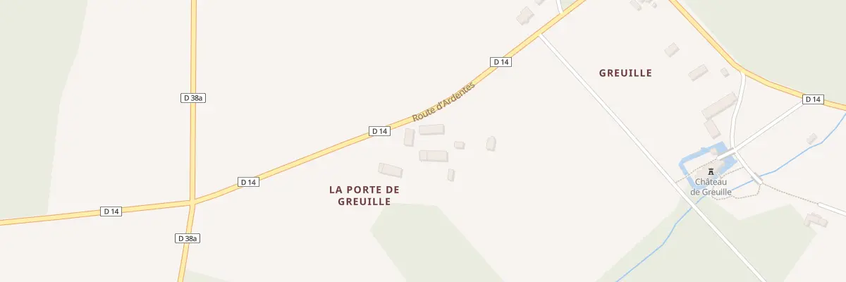 Plan du 5122 La Porte de Greuille à Châteauroux