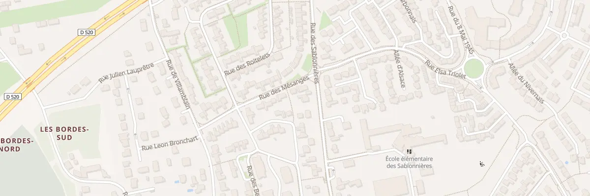 Plan du 174 Rue des Mésanges à Saran