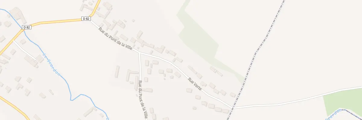 Plan du 7 Rue Verte à Caours