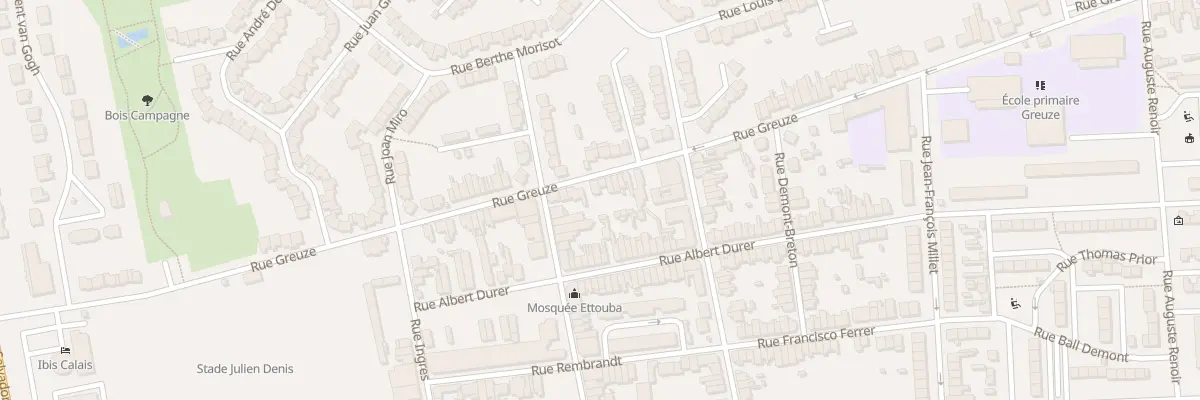 Plan du 458 Rue Greuze à Calais