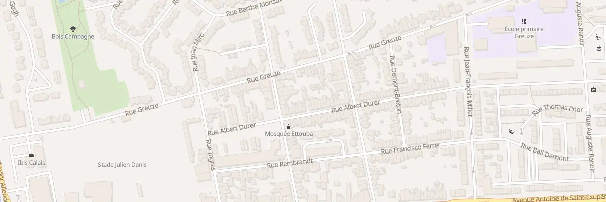 Plan du 33 Rue Albert Dürer à Calais