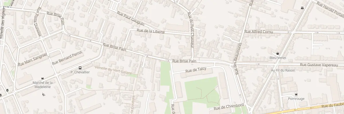 Plan du 28 Rue Brise Pain à Orléans
