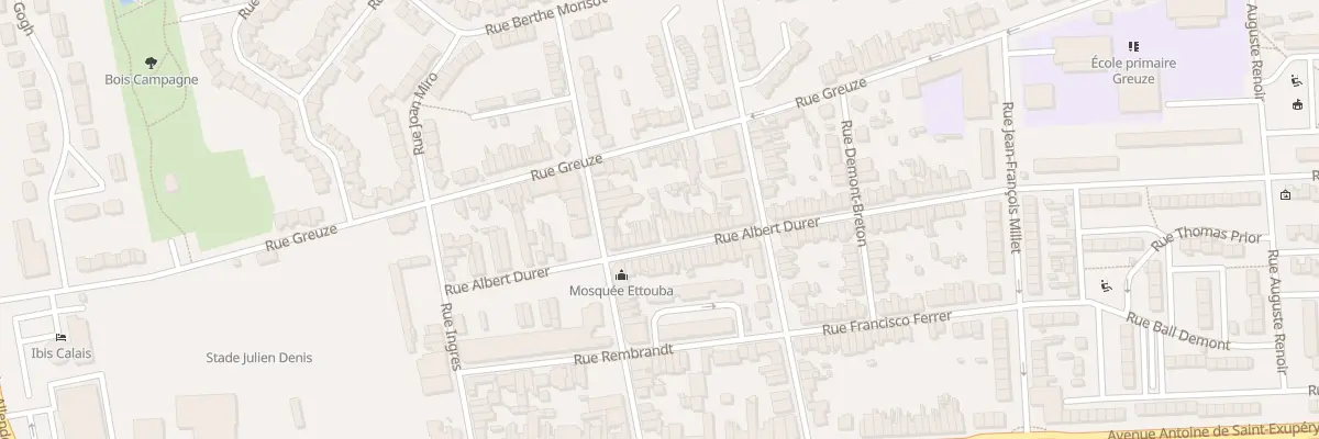 Plan du 35 Rue Albert Dürer à Calais