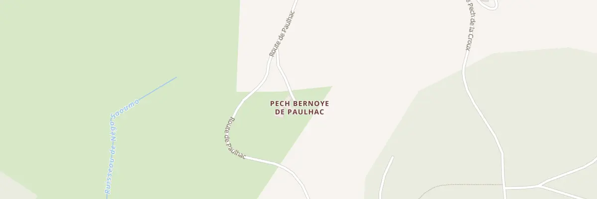Plan du 5196 Pech Bernoye de Paulhac à Verfeil